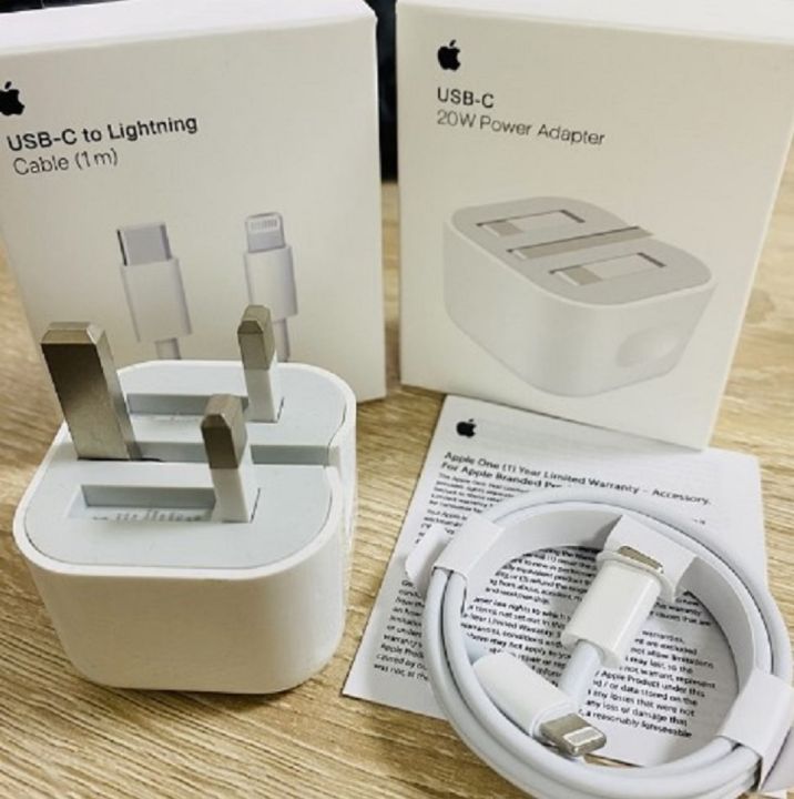 Premium 3-Pin Wall Charger for Apple Devices with Cable | Quick Charge & Overheat Protection